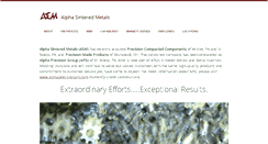 Desktop Screenshot of alphasintered.com